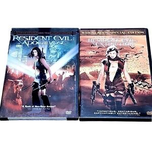 Resident Evil‎ Apocalypse & Extinction DVD Lot Movie Size OS Exc